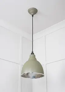 Hammered Nickel Brindley Pendant in Tump