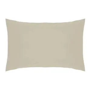 Belledorm Easycare Percale Housewife Pillowcase Mushroom (One Size)