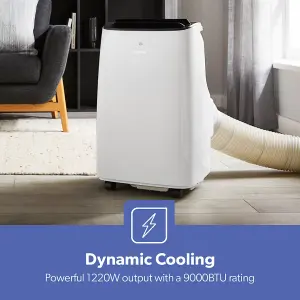 Geepas 9000 BTU Portable Air Conditioner 4-in-1 AC with Remote