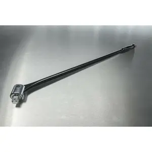 600mm Breaker Pull Bar - Replaceable 1/2" Sq Drive Knuckle - Black Chrome Finish