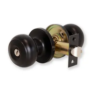 XFORT Bello Entrance Knob Set Matt Black for Internal Doors