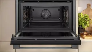 NEFF N70 C24MR21G0B Built-In Compact Oven With Microwave Function, Grey Graphite