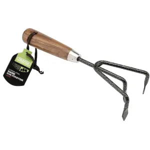 Draper  Carbon Steel Heavy Duty Hand Cultivator with Ash Handle 14316