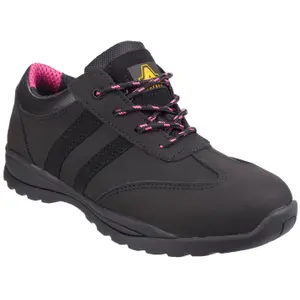 Amblers Ladies Black Safety trainers, Size 4