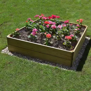 Greena Square Raised Bed 30 cm High, 120 x 120cm