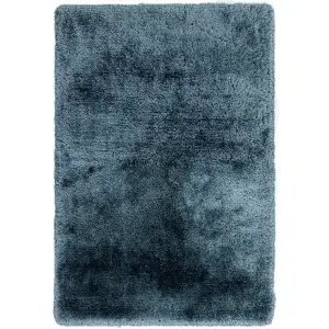 Ultra Thick Plush Shaggy Rug Airforce Blue Rug 70x140cm for the