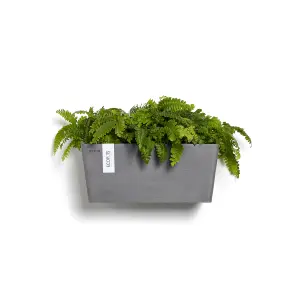 Manhattan Smooth Finish Wall Plant Pot Grey