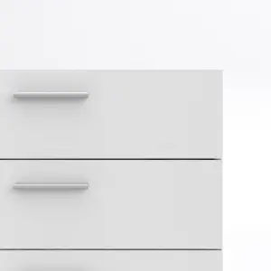 Pepe Chest of 5 Drawers in White