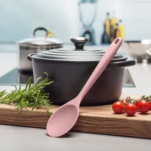 Zeal Silicone Cooking Spoon 28cm, Rose Pink