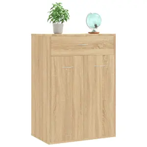 Shoe Cabinet Sonoma Oak 60x35x84 cm Engineered Wood