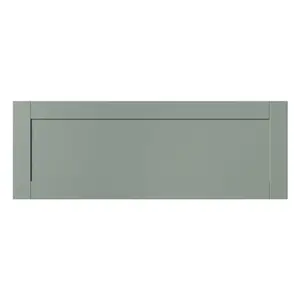 GoodHome Ashmead Matt reed green Drawer front, bridging door & bi fold door, 356mm x 16mm x 997mm