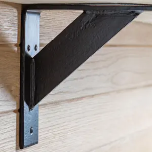 Hammer & Tongs - Gallows Style Scaffold Board Shelf Bracket - D240mm - Black