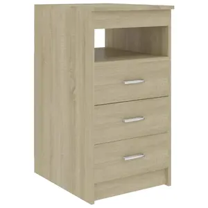 Berkfield Drawer Cabinet Sonoma Oak 40x50x76 cm Engineered Wood