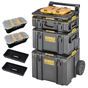 Dewalt Toughsystem 2 Rolling Tool Storage Box Trolley + Tstak Adaptor + Storage