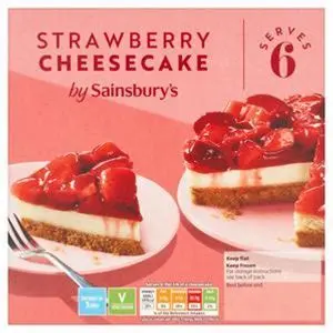 Sainsbury's Strawberry Cheesecake 550G