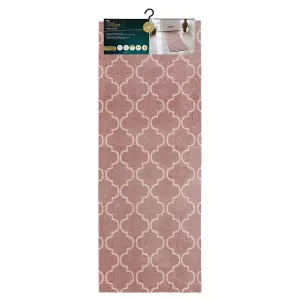 JVL Mega Runner Mat 57 x 150 cm, Rose Lattice