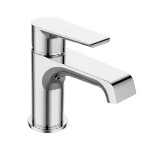 Bristan Polo Basin Mixer Clicker Waste Chrome Tap Bathroom Taps Deck Mount Brass