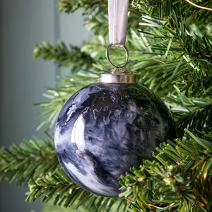 Bauble (Set of 6) Black / 8" H x 8" W