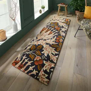 William Morris 127103 Amber Artichoke Runner Rug For Hallway - 70x300cm