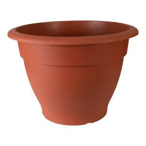 Verve Florus Brown Bell Plastic Plant pot (Dia) 46cm, (H)34cm, 35.9L