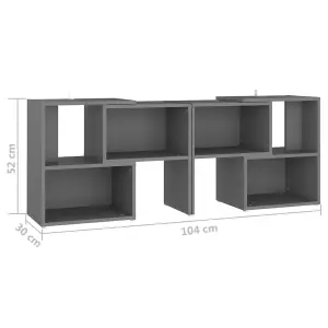 Berkfield TV Cabinet Grey 104x30x52 cm Engineered Wood