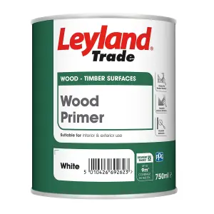 Leyland  Wood Primer White 750ml