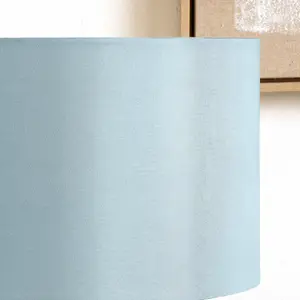 45cm Duck Egg Cylinder Drum Soft Blue Table Floor Lampshade