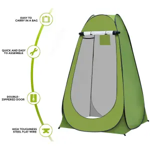 Pop-Up Privacy Tent Portable Outdoor Camping Shower Toilet Changing Room Hiking