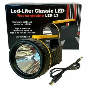 Clulite LED-Liter Classic - LED-13C - LED Rechargeable Torch - 500m Beam