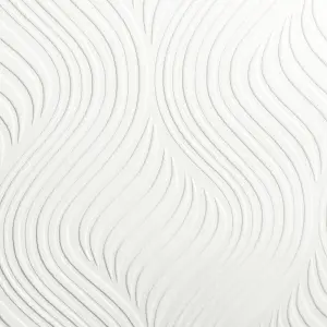 Superfresco Paintable Pure Curvy Textured White Durable Wallpaper