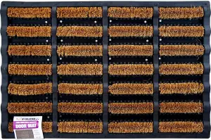 Door Mat With Rubber Coir Wire Home Porch Outdoor Shoe Cleaning 40 X 60Cm