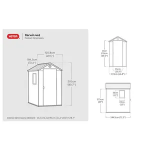 Darwin 6x4 Green Shed