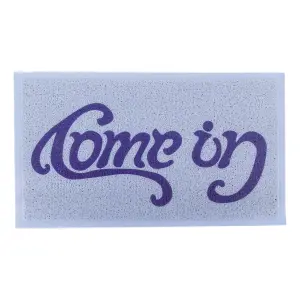 Blue Come in Go Away Doormat (70 x 40cm)