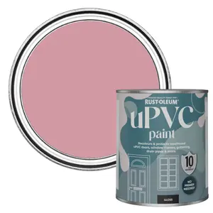 Rust-Oleum Dusky Pink Gloss UPVC Paint 750ml