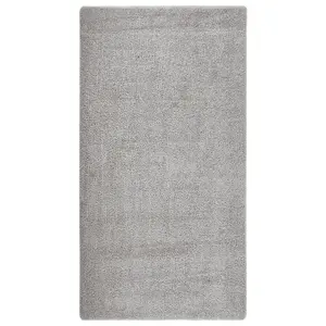 Berkfield Shaggy Rug Light Grey 80x150 cm Anti Slip