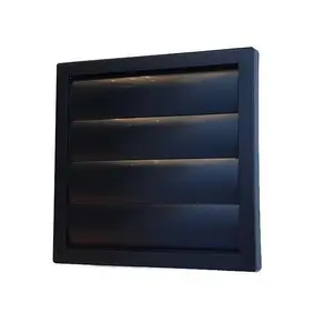 Black External Gravity Flaps 150mm /6" Ventilation Duct Cover