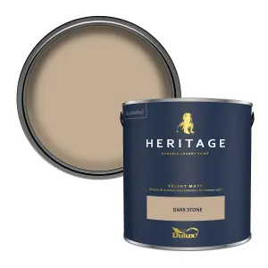 Dulux Trade Heritage Dark Stone Velvet matt Wall paint, 2.5L