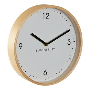 Interiors by Premier Compact And Lightweight Small White Wall Clock, Sleek Clock In Kitchen, Modern Design Wall Clock For Indoor