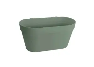 Elho Loft Urban Green Wall Duo 28cm Plastic Plant Pot in Pistachio Green