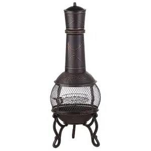 Charcoal Fire Pit Brass TACORA