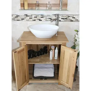 Kirkwood 650mm Free-Standing Single Vanity Unit with Basin & Faucet