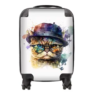 Shorthair Cat Splashart Suitcase - Mini Cabin