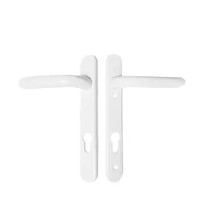 Windowparts Original Lever/Lever Inline Door Handle - White - Suitable for uPVC and composite exterior doors - 124689