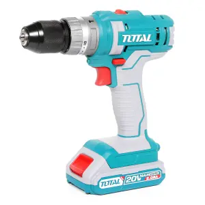 Total Li-Ion 20V Impact Drill (with 2 x Batteries & Charger) - TIDLI201452E