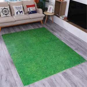 EVA Foam Mats Interlocking floor tile 60 x 60cm (32 SQ.FT), Pack of 8 Mats Green Grass Effect