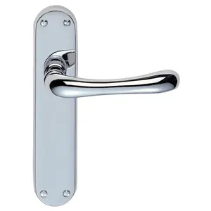 Ibra Latch Door Handle (Set of 2) Polished Chrome