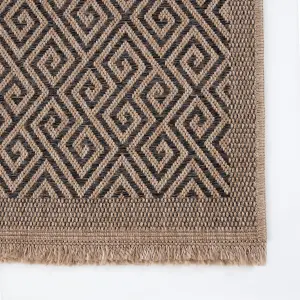 Nature Collection Outdoor Rug in Dark Grey  5100DG