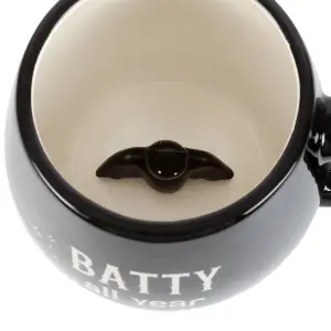 Something Different Batty All Year Round Peekaboo Rounded Peakaboo Mug Black/White (One Size)