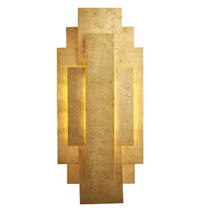 ForlÃ¬ 2 Light Wall Lamp Antique Gold Leaf