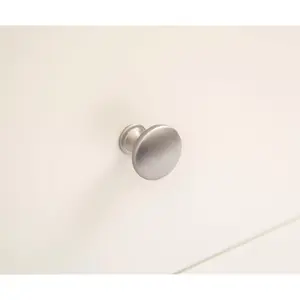 Maggiori 2 Drawer Bedside Table Chrome Knob